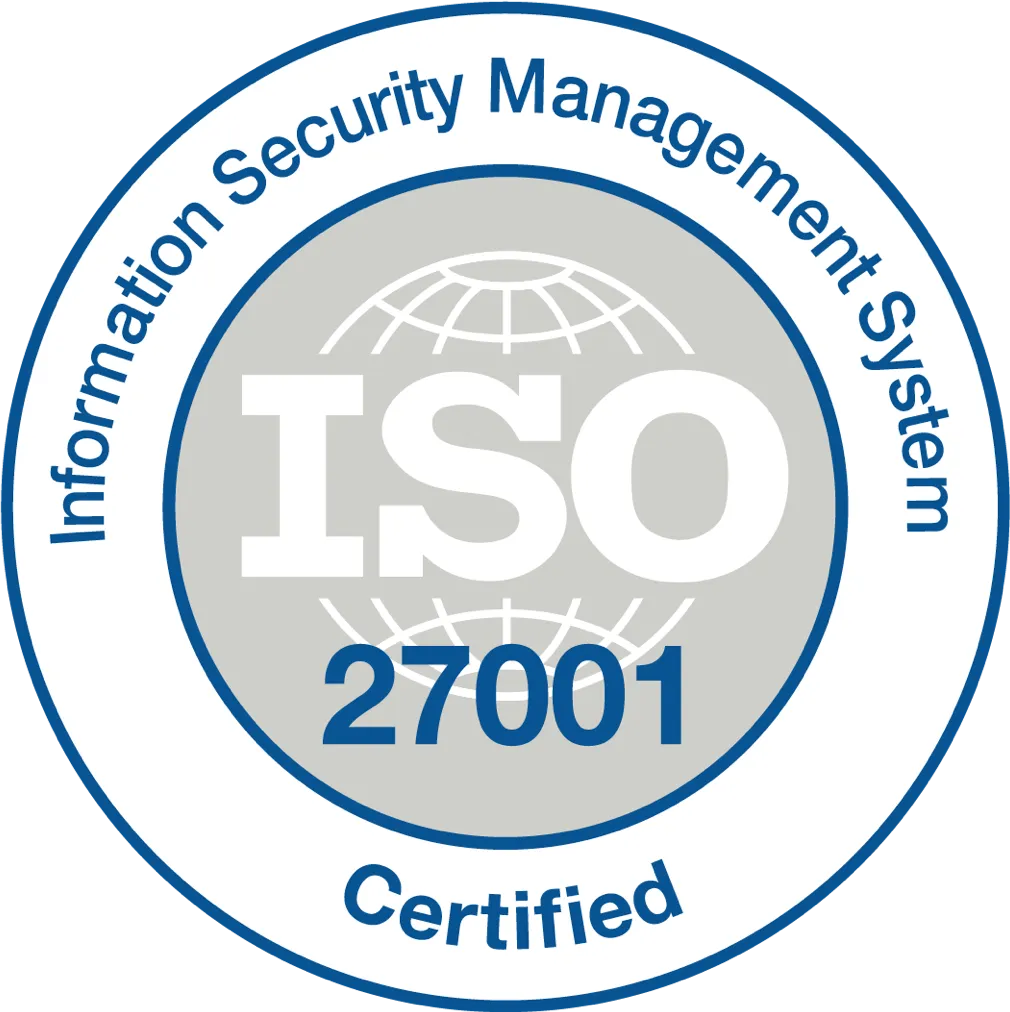 ISO 27001 certified